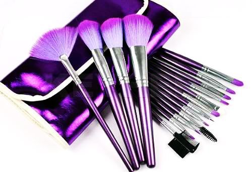 kit de 16 pinceis (roxo)