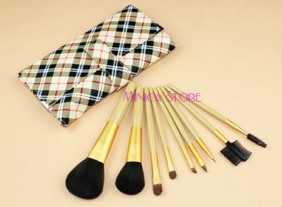 Kit de 9 pinceis xadrez ouro